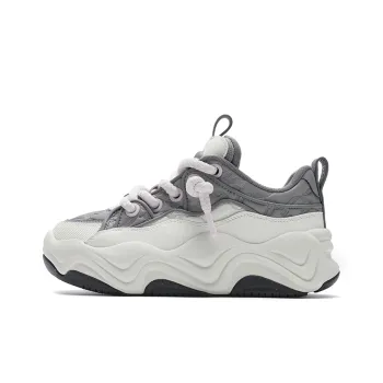 FILA BROOK LV Slip Resistant Low Top Skateboard Shoes Women's White Gray