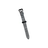 Blue/White Mist Wax Genuine Leather Strap
