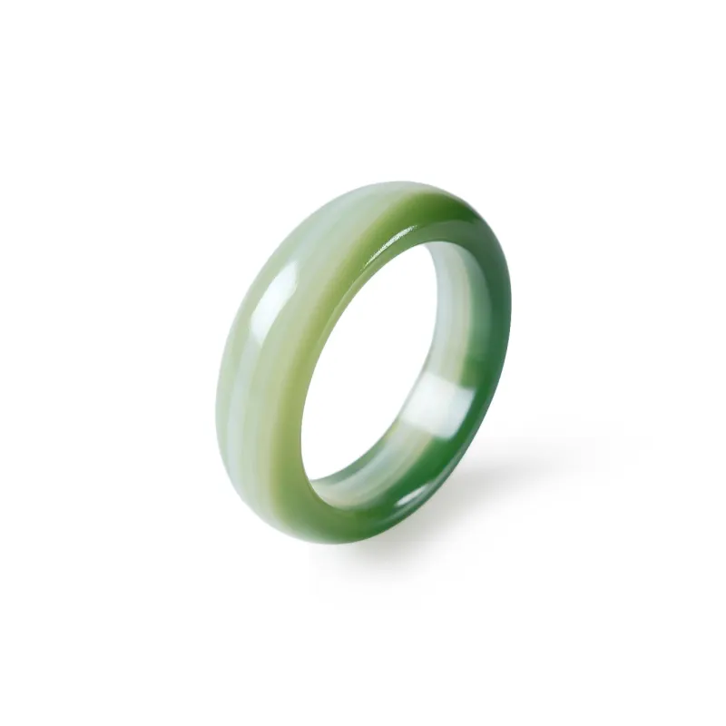LIYUNMUXUE Chalcedony Rings Unisex-0