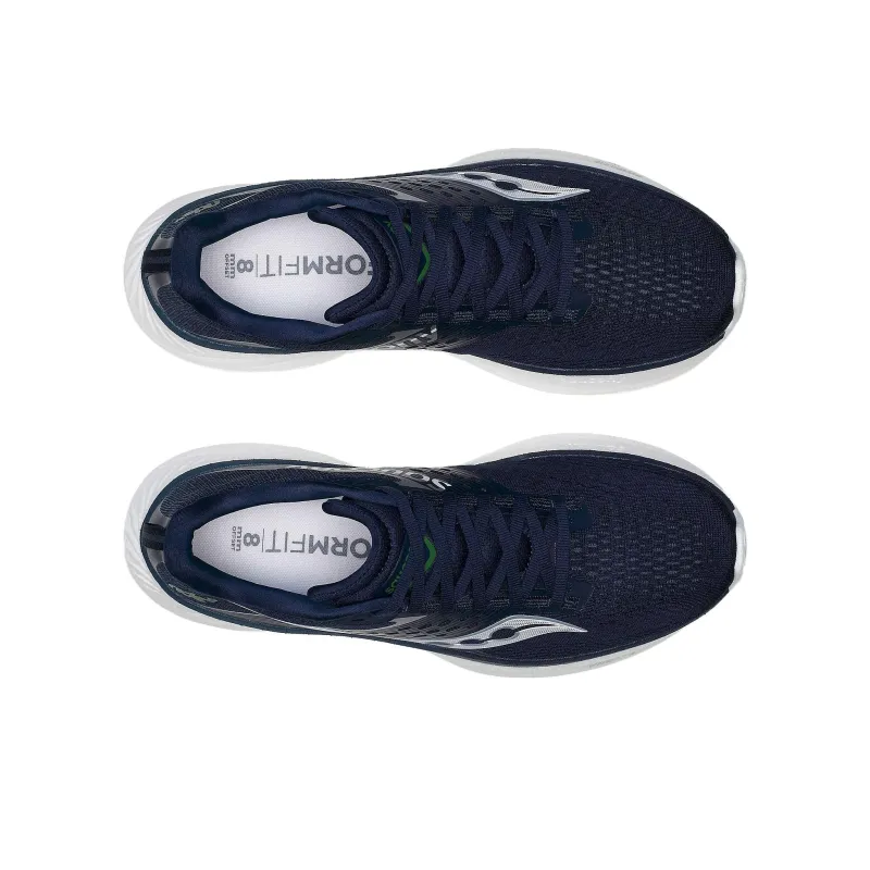 Saucony Anti Slip Wear Resistant Low Top Casual Running Shoes Men's Blue White-4