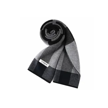 TUCANO Wool Knit Scarves Men's Black/Khaki/Light Gray/Camel