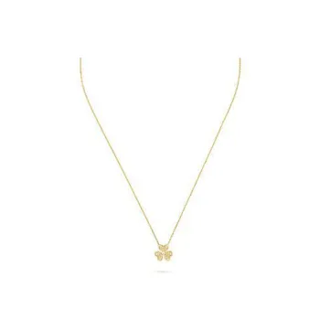 Van Cleef & Arpels Gold Diamond Necklaces Women's Gold