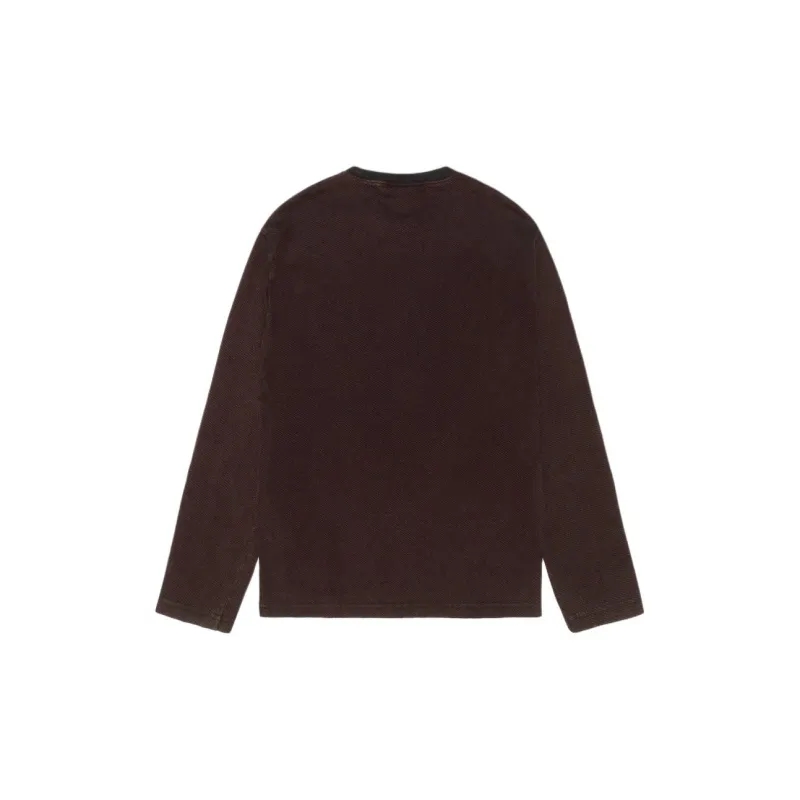 Stussy 2 Tone Cotton Mesh Crew-1