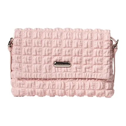 OMI Synthetic Leather Underarm Crossbody Bag, Shoulder Bag Regular Women's Black/Pink/Misty Blue/Milk White-4