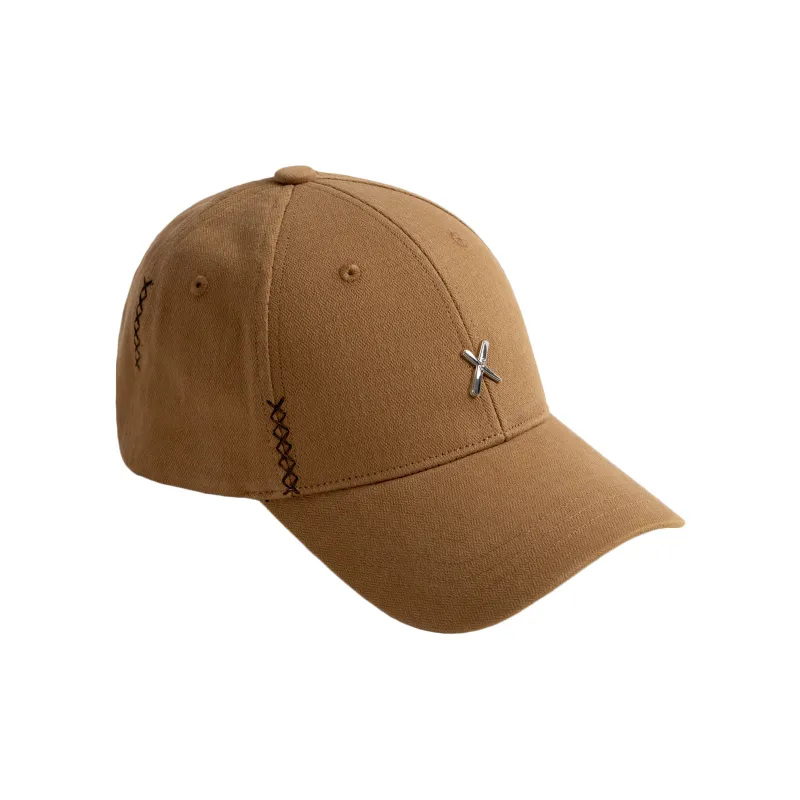 Xotic Polyester Two Tone X Stitch Baseball Cap Unisex-1