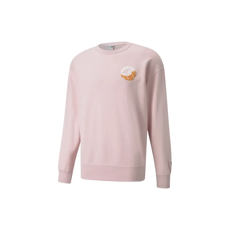 PUMA Sweatshirt Men's Pink Shopping Bag Included-1