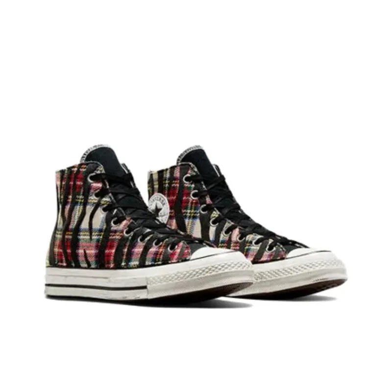 Converse Anti-Slip Wear-Resistant High-Top Canvas Shoes Unisex Black-2