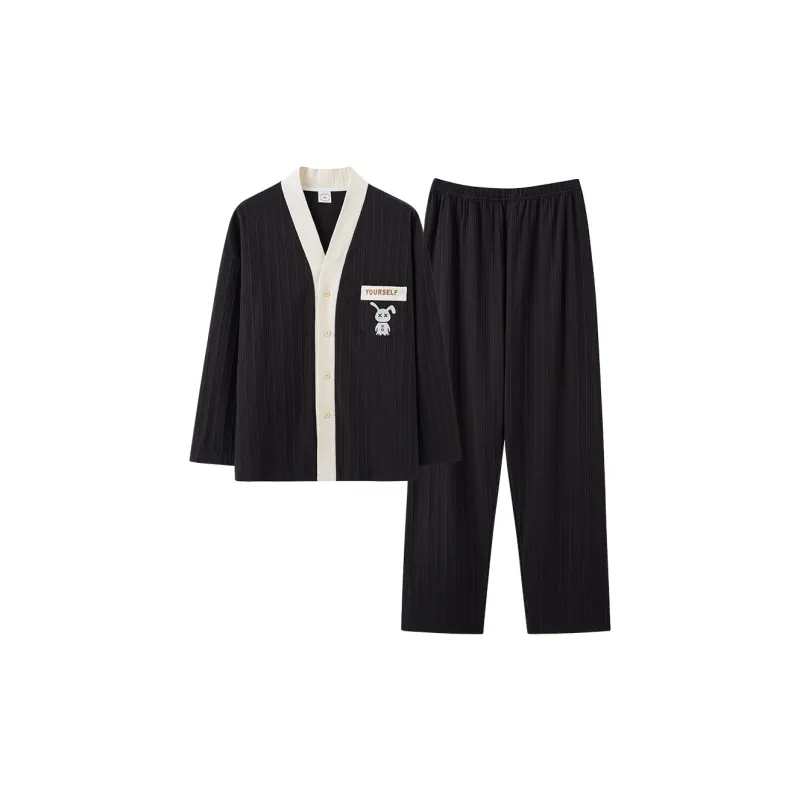 MADALLO Pajama Set Unisex Black-0
