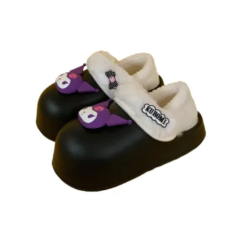 Thin Strips x Sanrio Cotton Slippers Women's, Black