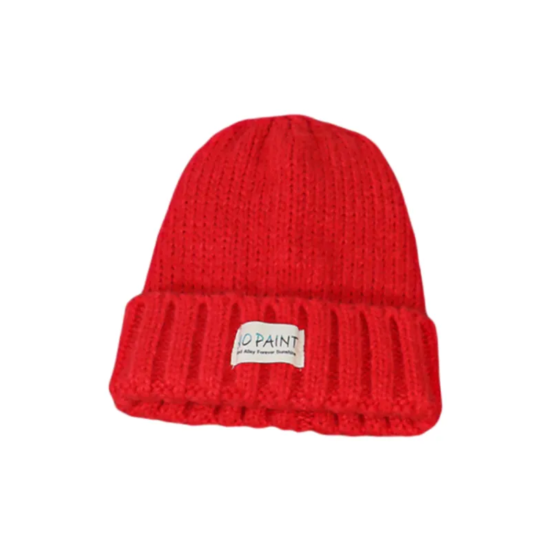 Bejirog Polyester Beanies Unisex Black/Beige/Red/Blue-2