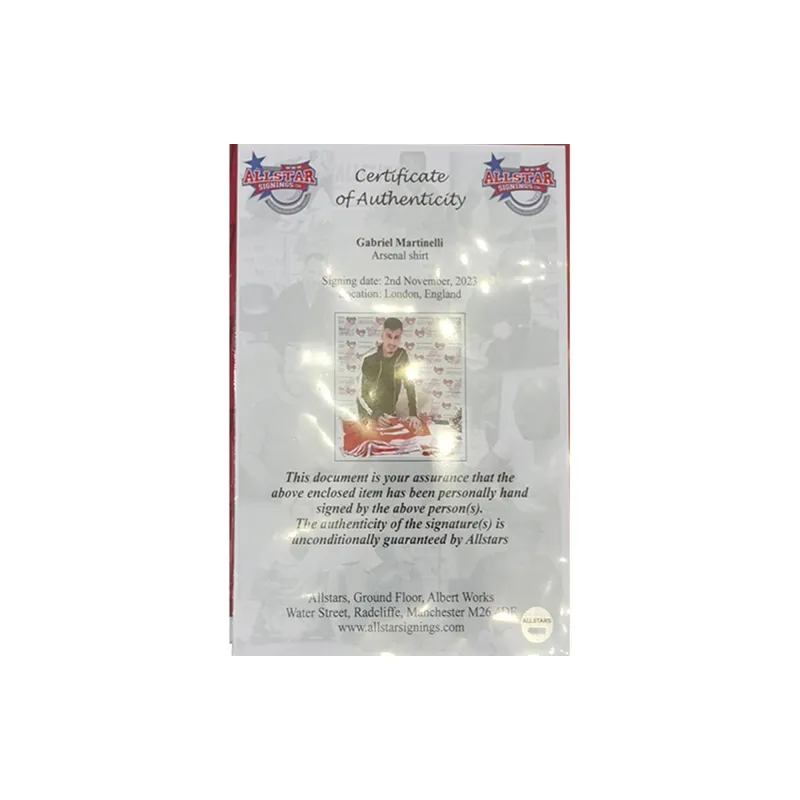 Huayitaojin Soccer Memorabilia & Collectible UK ALL STAR Official Signed Company Certificate Unisex-3