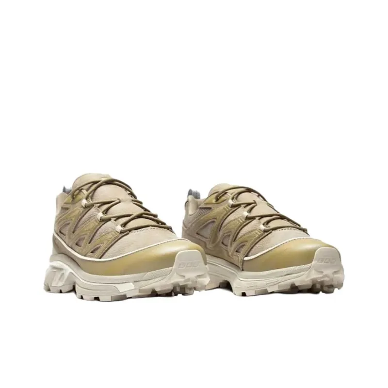 SALOMON XT-6 Anti-Slip Wear-Resistant Low-Top Casual Shoes Unisex Orange Yellow-1