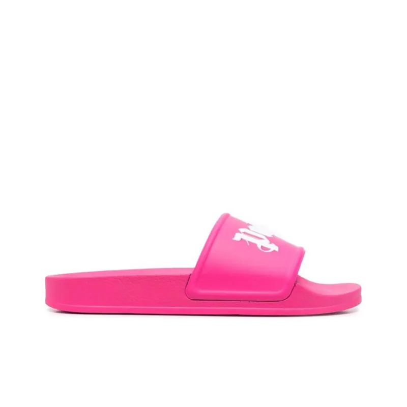 PALM ANGELS Pool Slides Fuschia White Women's-4