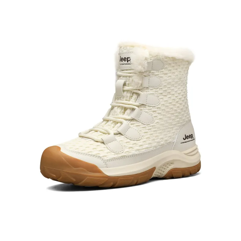 Jeep Warm Fleece-Lined Padded Shoes Short Mid-Calf Snow Boots Men's-4