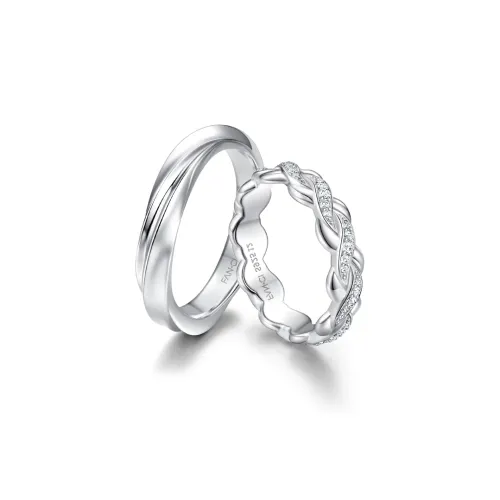 FANCI S925 Silver Ring Pair Women's