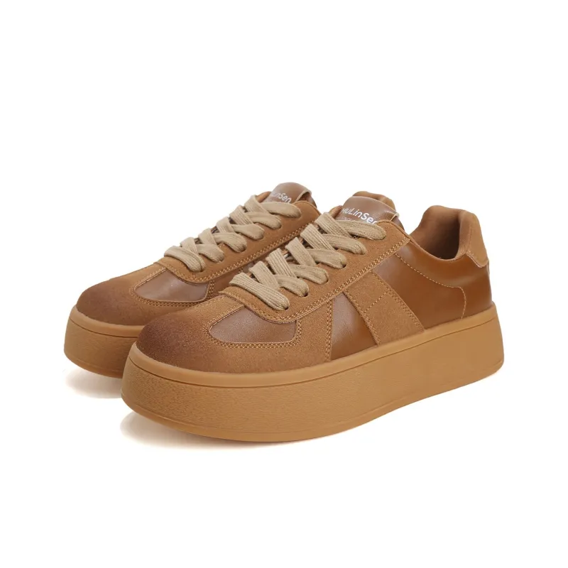 Mulinsen German Army Trainers Versatile Slip-Resistant Soft Sole Shoes Women's-6