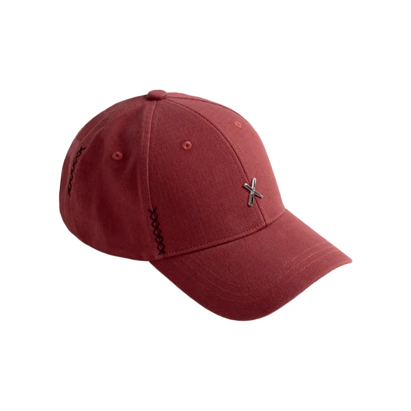 Xotic Polyester Two Tone X Stitch Baseball Cap Unisex-3
