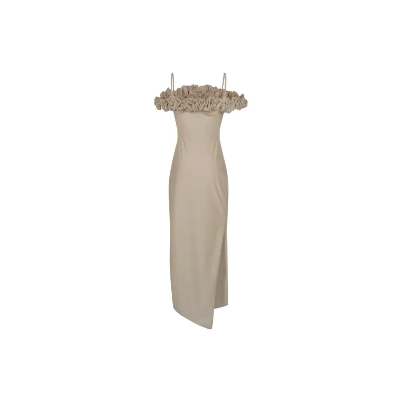 COPERNI Ruffled Drop Shoulder Asymmetric Dress-1