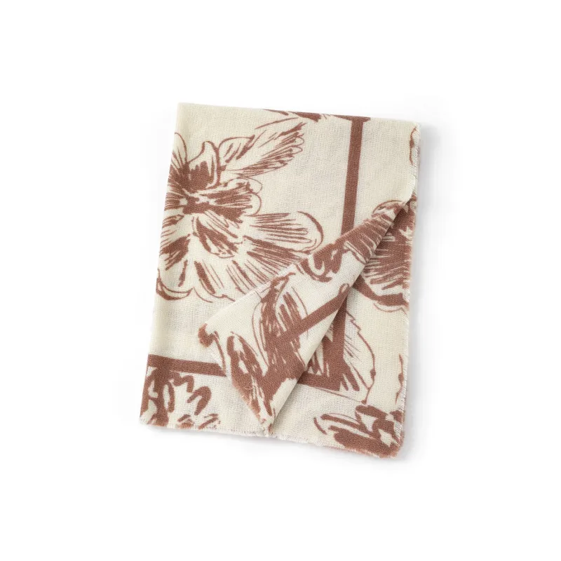 CLARKIA FLOWER Knit Scarves Women's-2