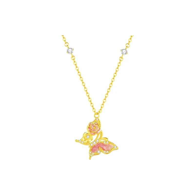 CHOW TAI SENG S925 Silver Necklaces Women's-1