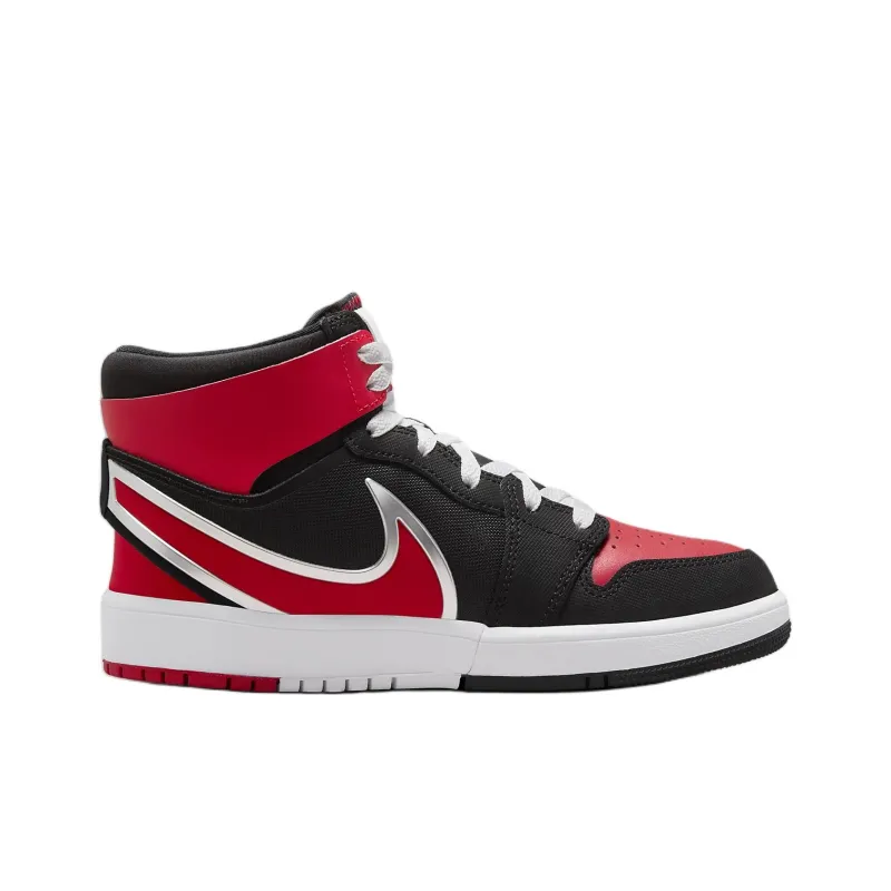 Jordan Air Jordan 1 Cushioning Support High Top Kids Lifestyle Shoes Black Red Teenagers-1
