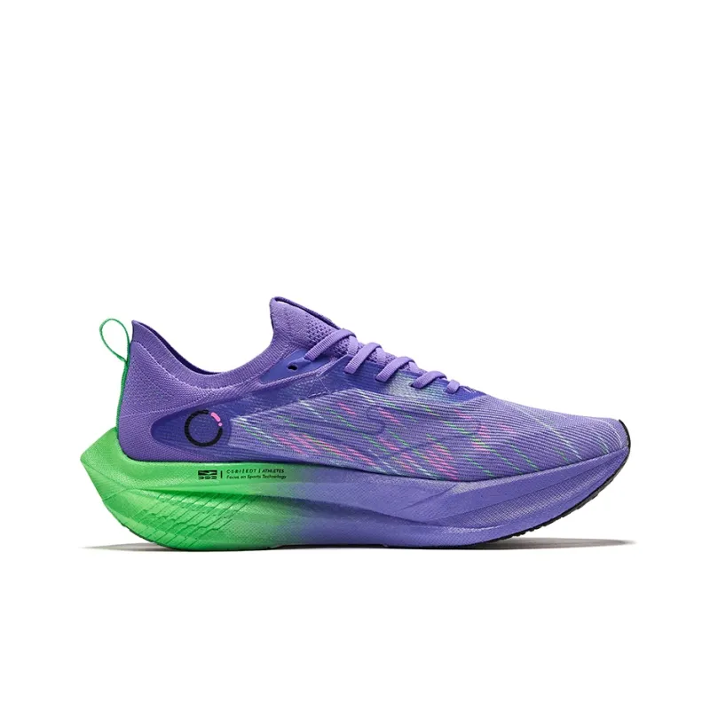 Erke Zhi Jing 2.5 Cushioning Breathable Rebound Low-Top Running Shoes Men's Aurora Purple Color Scheme-1