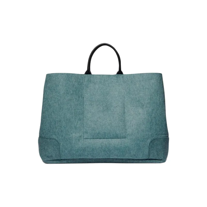 ZARA Polyester Tote Bag Shopping Bag Handbag Extra Large Women's Green-2