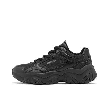 QIAODAN Elf Meow II Slip Resistant Warm Low Top Chunky Sneakers Women's Black
