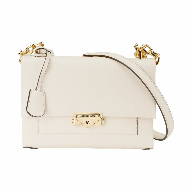 MICHAEL KORS Cece Leather Shoulder Bag Handbag Medium Size Women's White-1