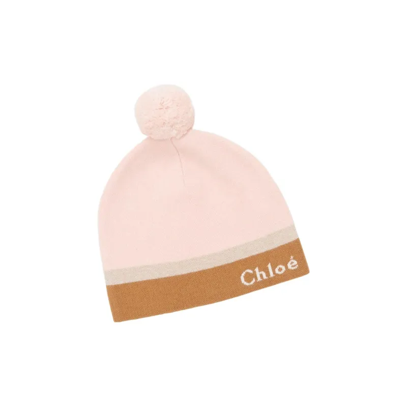 Chloe Cotton Beanies Kids' Washable Pink-0