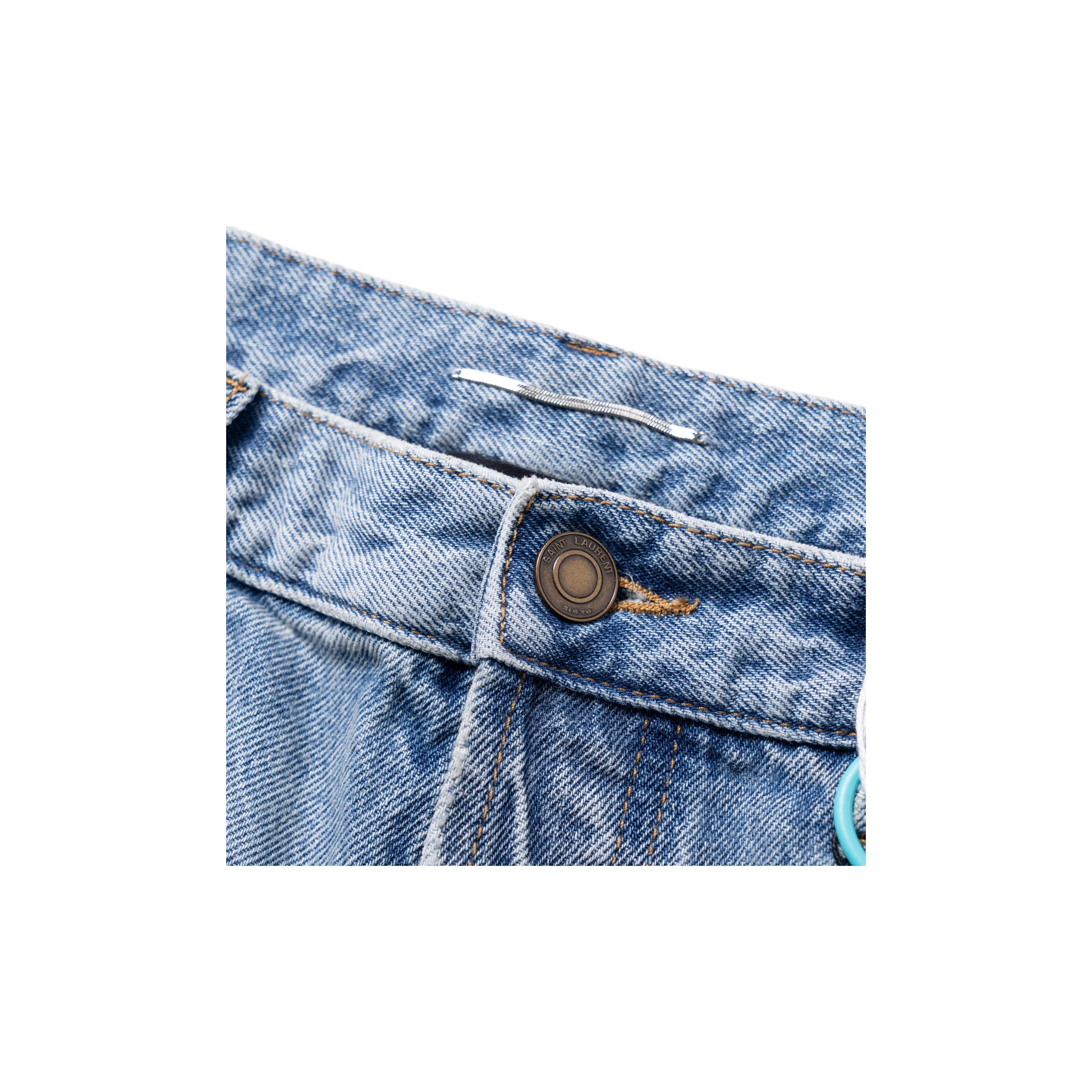 SAINT LAURENT Relaxed-Fit Straight Leg Jeans - POIZON