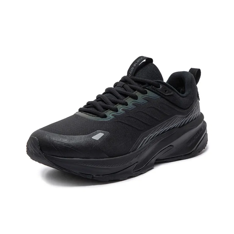 361° Mountain Rain Screens Cushioned Anti Slip And Wear Resistant Warm Low Top Casual Running Shoes Men's Black Gray-1