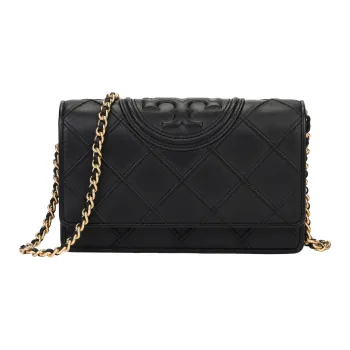 TORY BURCH Fleming Leather Shoulder Bag Crossbody Bag Wallet Mini Women's Black