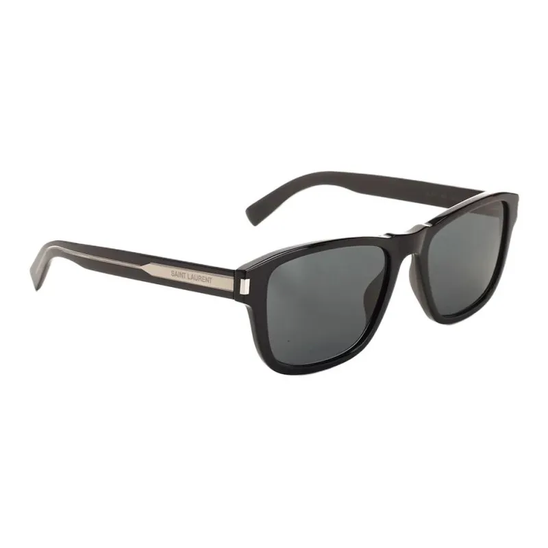 SAINT LAURENT Logo plaque Square frame Sunglasses-2