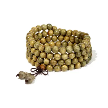 Xiang Yin Green Sandalwood Peaceful Harmony Peaceful Joy Birthday Commemoration Gift Beaded Bracelets Unisex