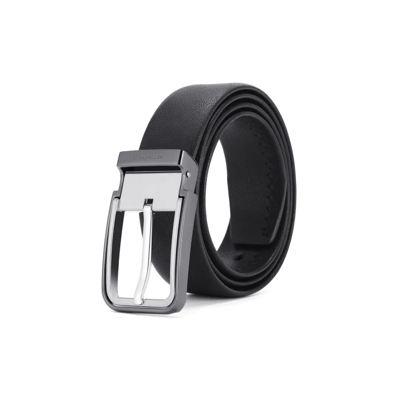 SEPTWOLVES Split Cow Leather Leather Belts Men's Width 3.5CM-0