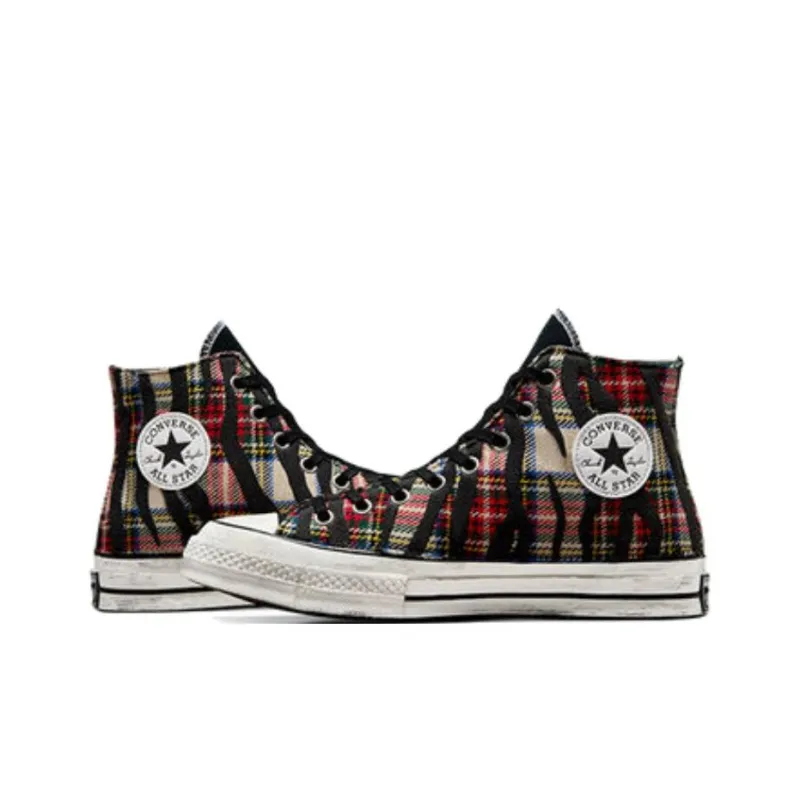 Converse Anti-Slip Wear-Resistant High-Top Canvas Shoes Unisex Black-3