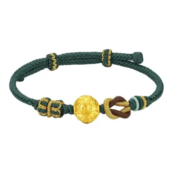 HAPPY BEAN Gold Bracelet Unisex