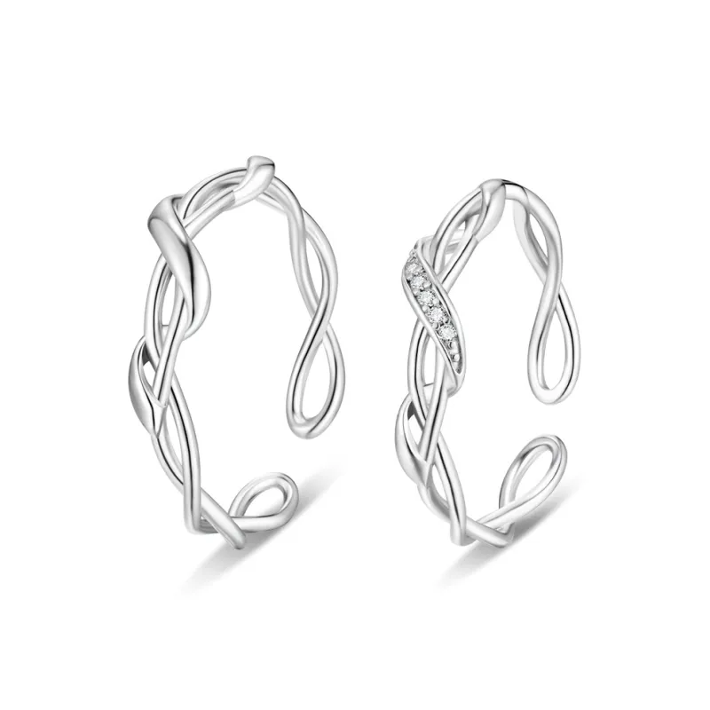 SOFTDORA 999 Fine Silver Rings Unisex-0