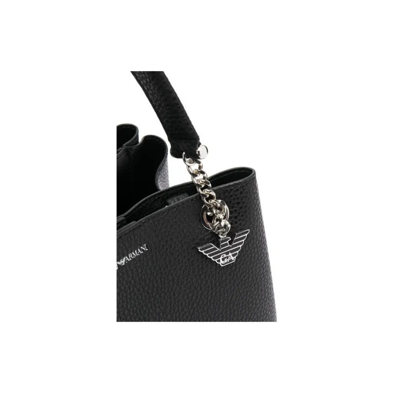 EMPORIO ARMANI PVC Handbag Regular Women's Black-3