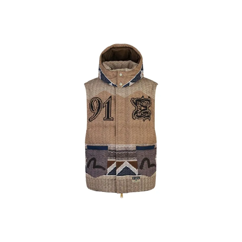 EVISU Down Jacket Men's Apricot-3