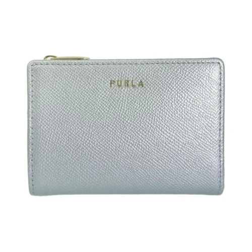 Furla Leather Wallet Women's Silver