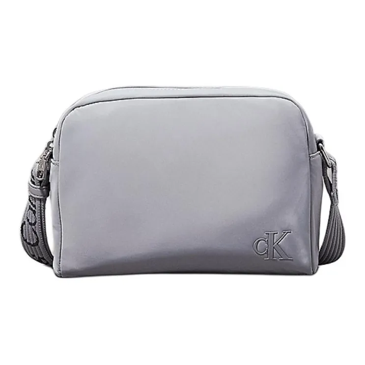 CALVIN KLEIN Polyester Shoulder Bag, Crossbody Bag Women's Gray-0