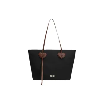 Tagi. Pu Tote Bag, Shoulder Bag Regular Unisex Dark Chocolate