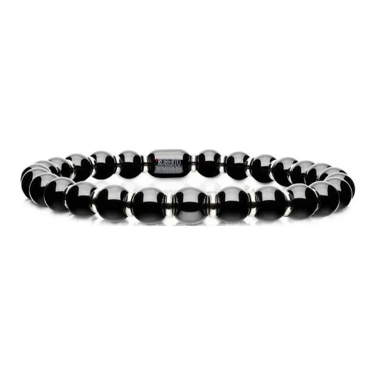 Roberto Demeglio 18K White Gold Ceramic Sfera Bracelet-0