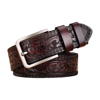 JEANSWEST Cow Leather Leather Belts Men's 3.8cm