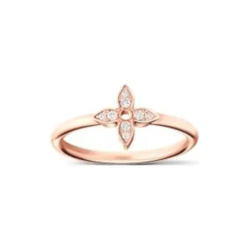 LOUIS VUITTON Idylle Blossom Single Ring Pink Gold And Diamonds