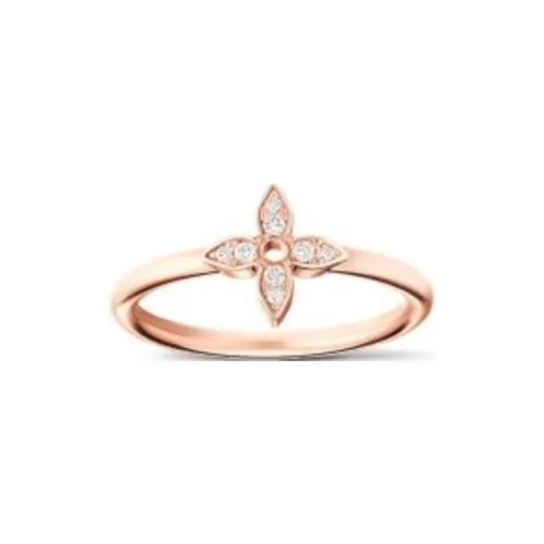 LOUIS VUITTON Idylle Blossom Single Ring Pink Gold And Diamonds