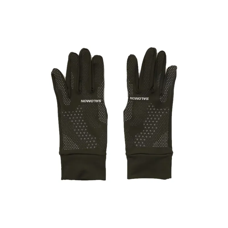 SALOMON Polyester Gloves Unisex Green-1