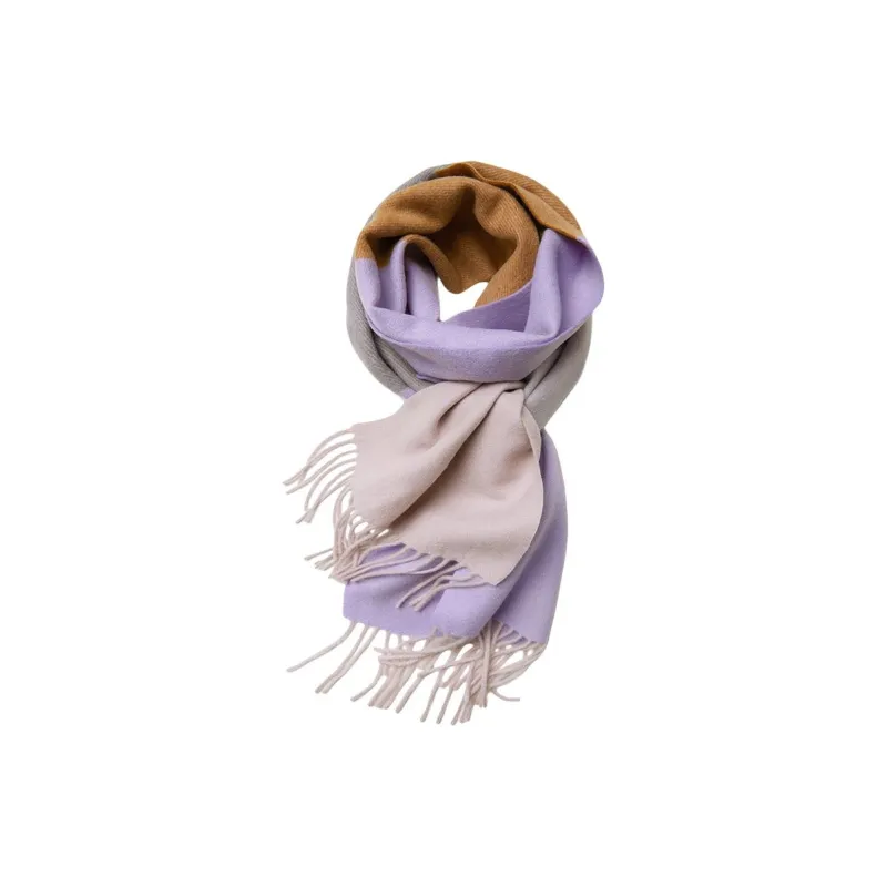 H YXIANG Cashmere Knit Scarves Women's-2